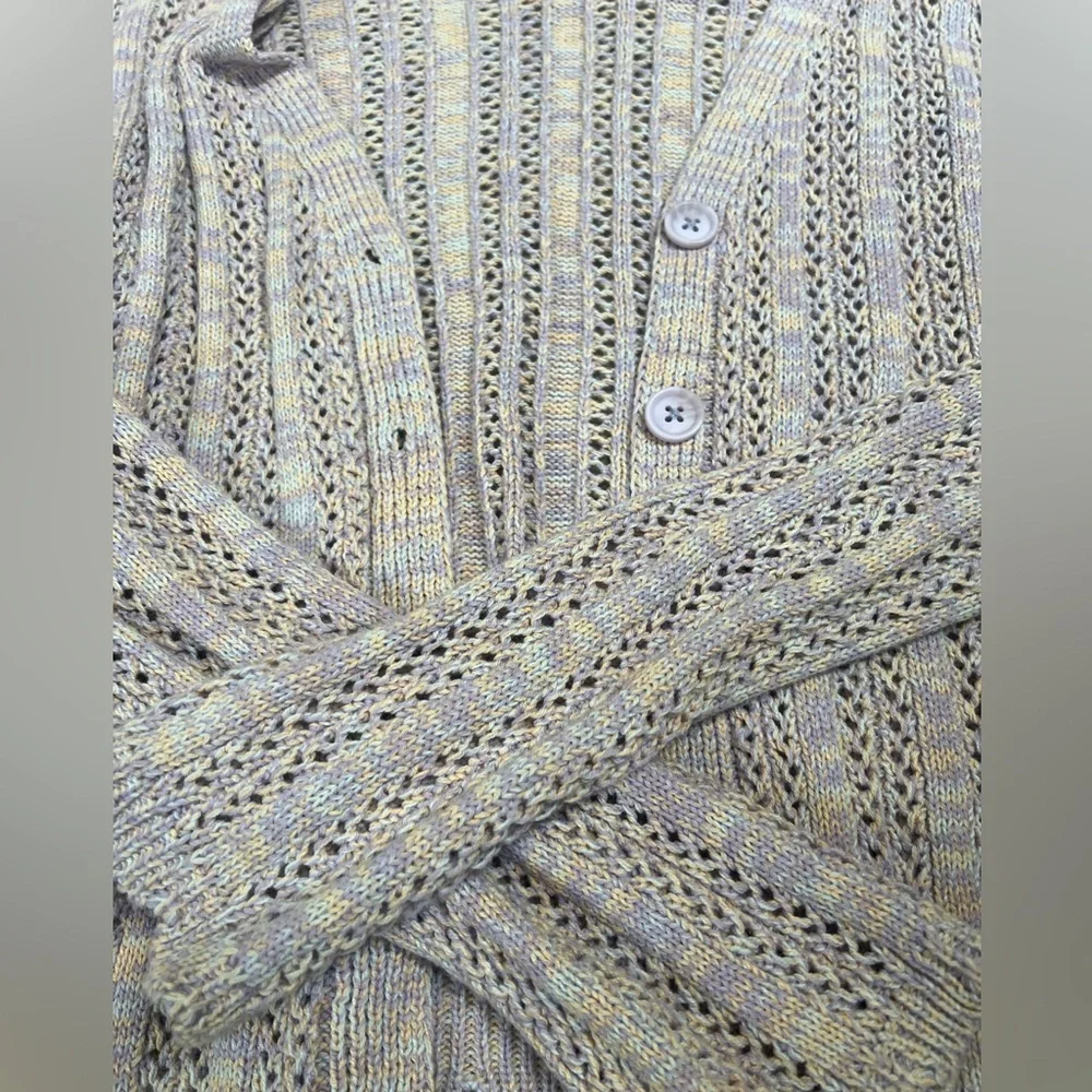 Girl Art Class Lavender Knit Cardigan